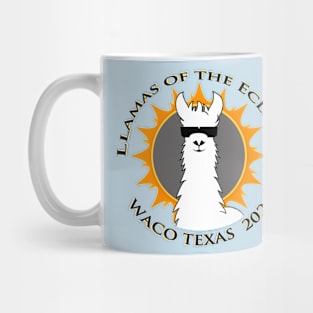 Llamas of the Eclipse Waco TX 2024 Mug